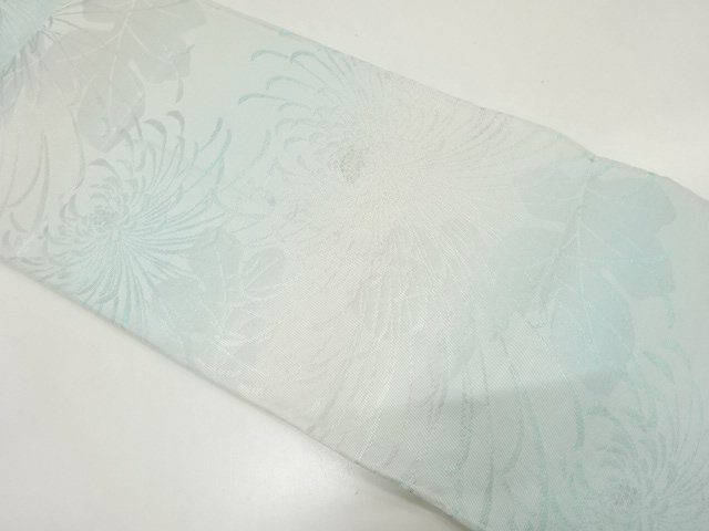 糸菊模様織り出し　袋帯